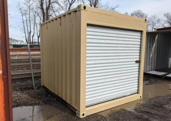 10ft shipping container with roll up door (1)